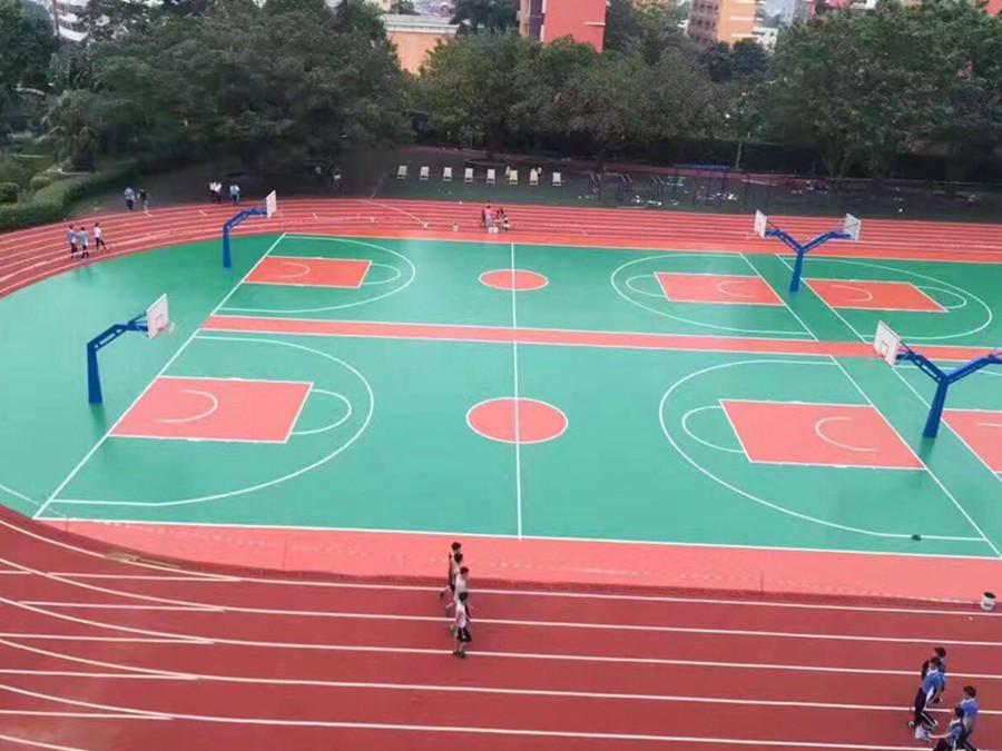 温度对硅PU篮球场夏季施工有什么影响?夏季施工温度掌握注意事项
